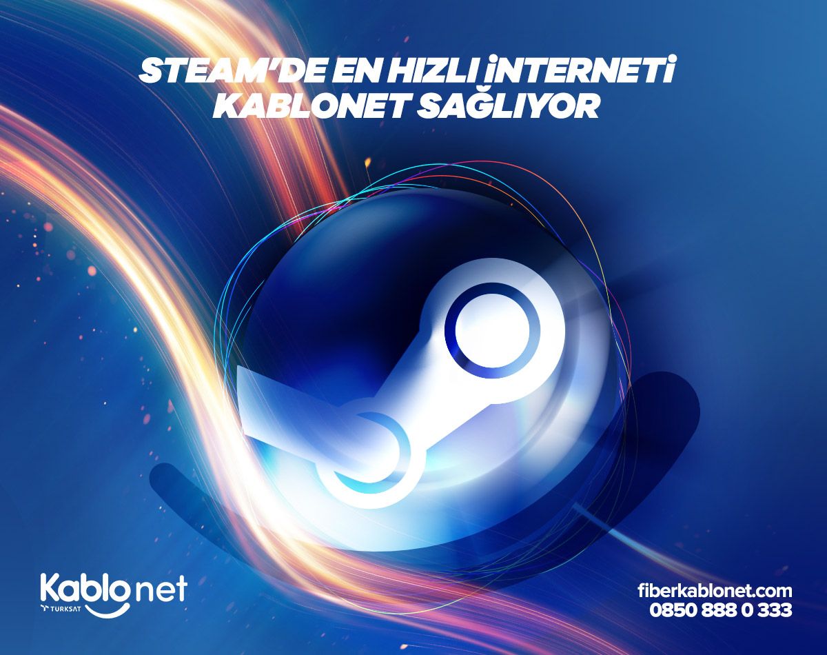 Türkiye’de En Hızlı Steam Bağlantısını Kablonet Sağlıyor