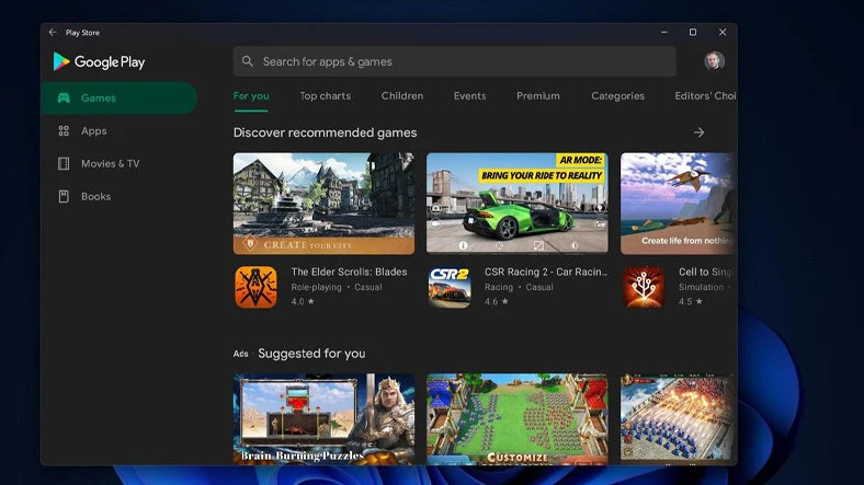 how to install google play services on windows 11