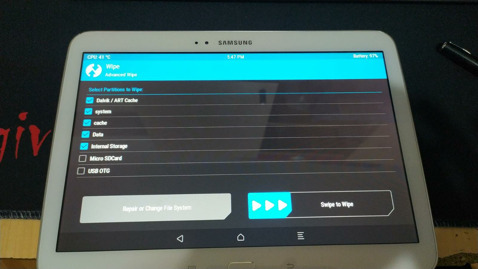 Samsung Galaxy Tab 3 GT-P5210 LineageOS Android 7.1 ROM Kurulum Rehberi
