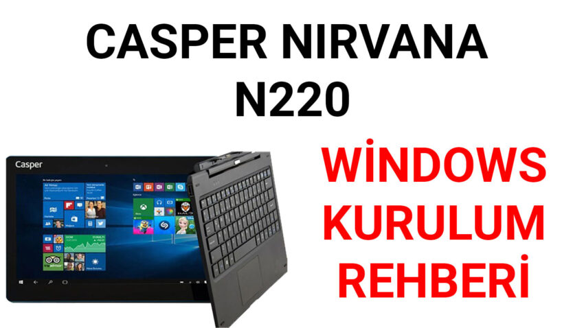Casper Nirvana N220 Kurulum ve Driver
