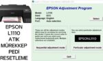 Epson Atık Mürekkep Pedi Resetleme Key Anahtarı