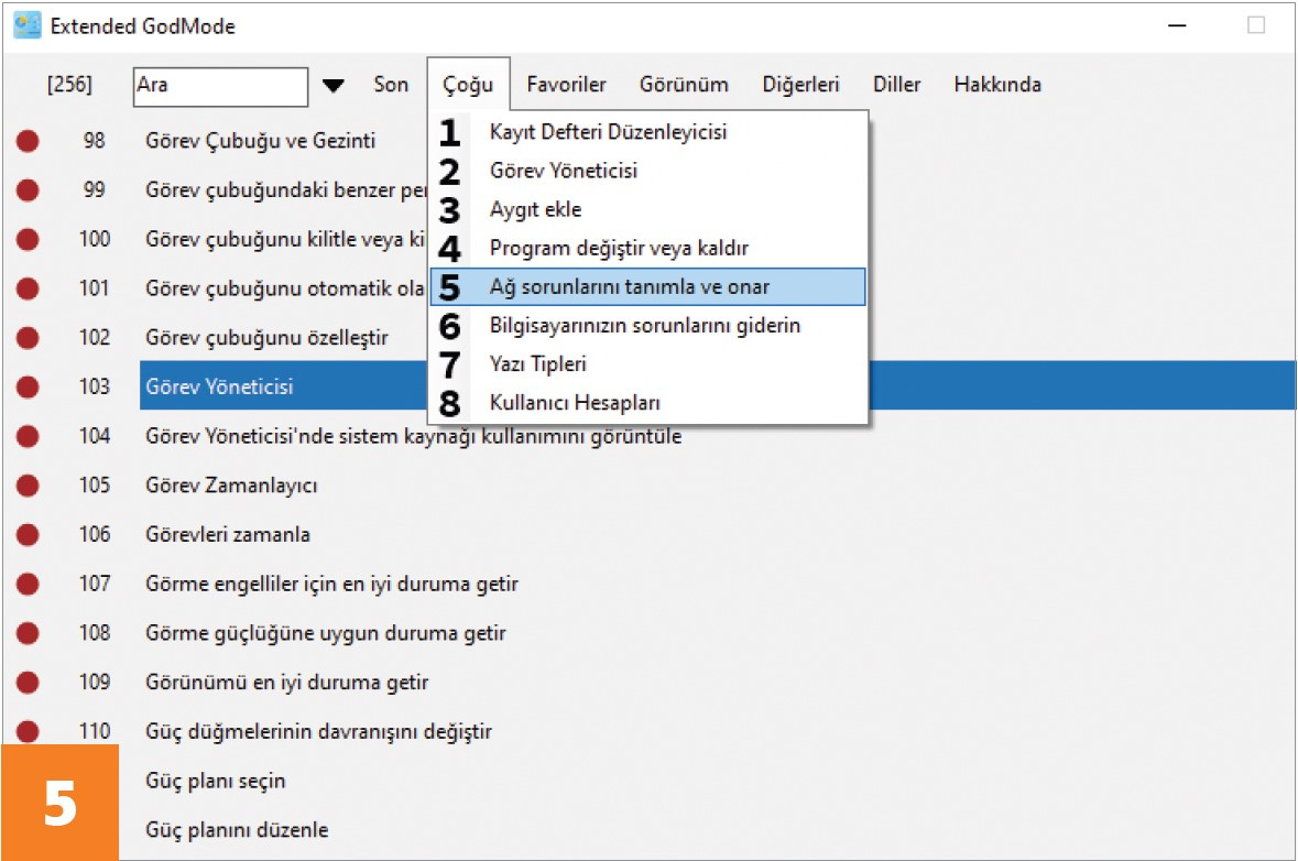 Windows'ta sistem fonksiyonlarına hızlı erişim: Tanrı Modu (God Mode) nasıl çalışır?