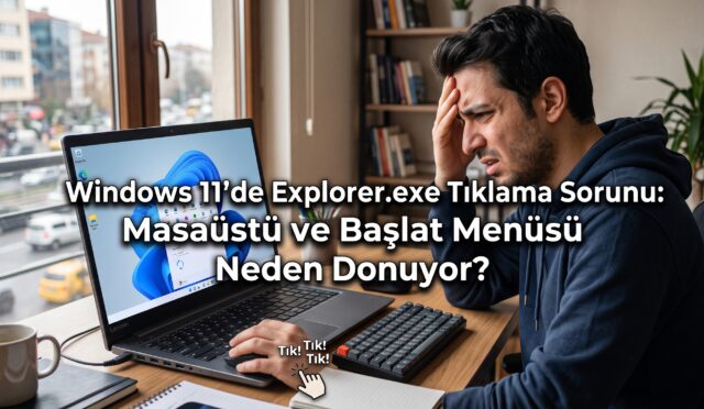 explorer.exe tıklama sorunu